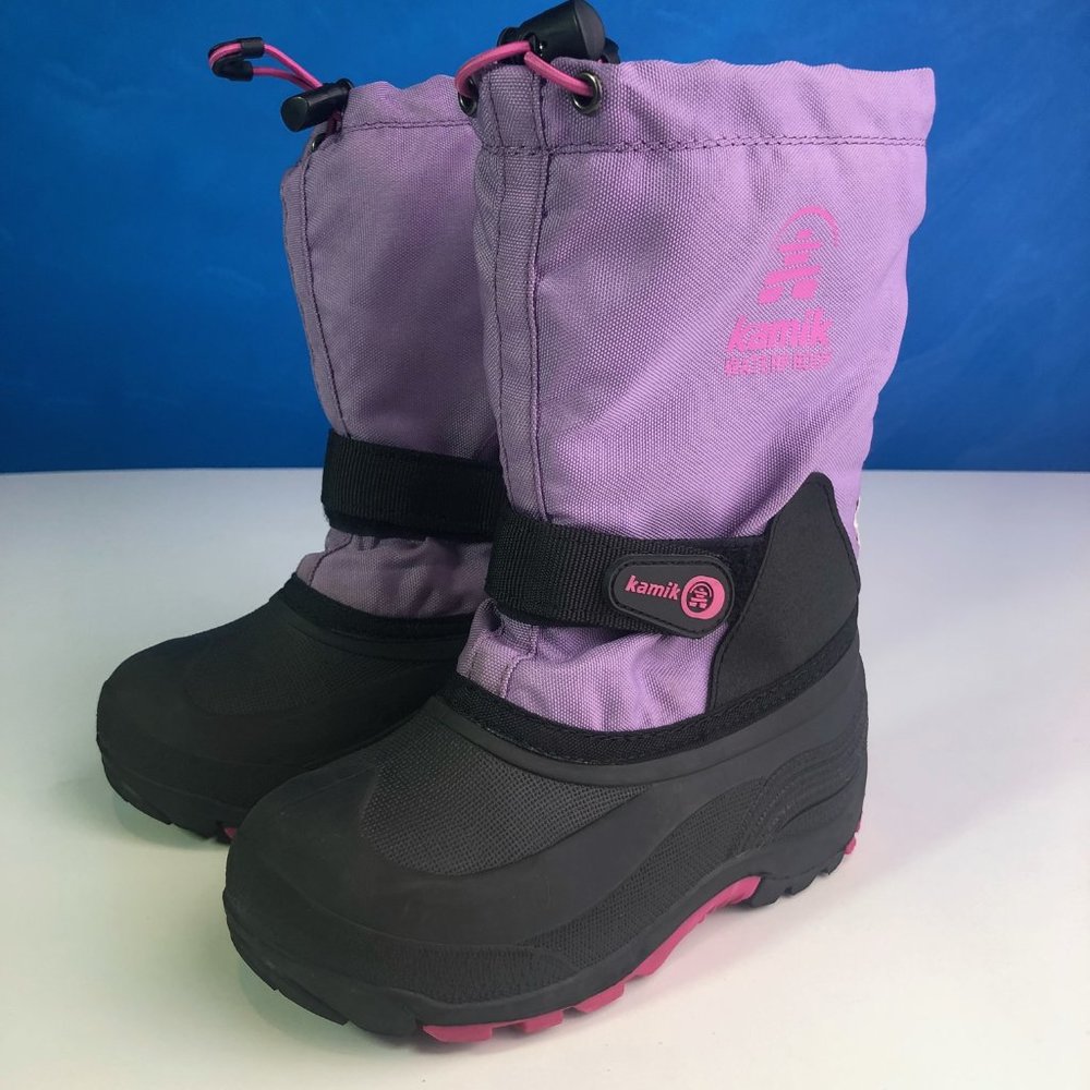 Kamik big girls snow boots size 13 light purple